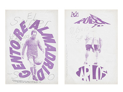 Francisco Gento & Roberto Carlos art concept design direction graphic illustration poster sport tennis typography