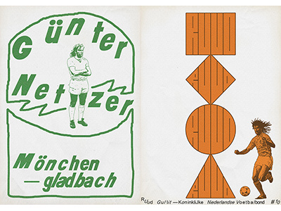 Günter Netzer & Ruud Gullit art concept design direction football graphic illustration poster soccer sport typography
