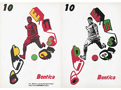 Eusébio art concept design direction football graphic illustration poster soccer sport typography