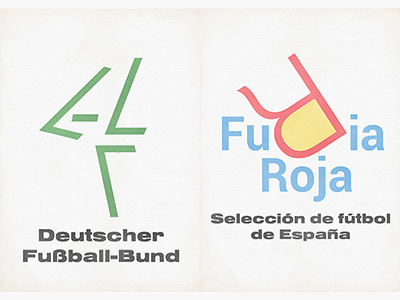 Germany & Spain branding football identity illustration poster soccer sport worldcup