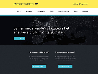 Energiepartners web homepage webdesign