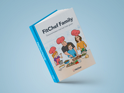 FitChef Cookbook adobe illustrator artwork brand character design cookbook cooking design illustrations indesign layout recipes