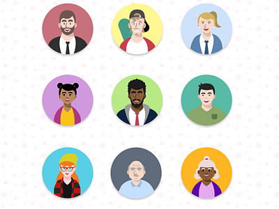 User Persona avatar illustrations