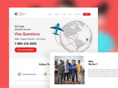 Canadian immigration Website canada canada travel canadian daily challange daily ui challenge graphic design interaction design travel agency travel app travel website travelling user experience ux design web design website website design