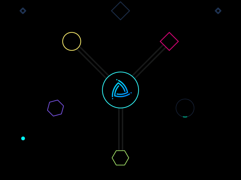 Shape connected animation