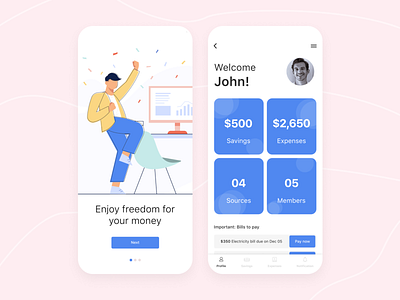 Savings and Expense mobile app