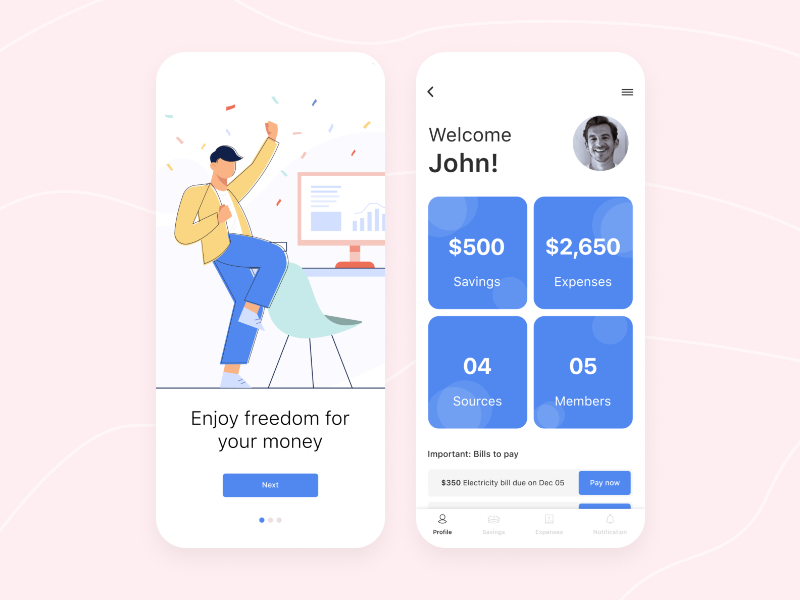 Savings and Expense mobile app by Product Designer | UI UX Designer on ...