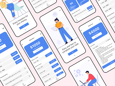 Savings and Expense mobile app design android app design app design illustration ios ios app design mobile app ui user experience design user interface design ux