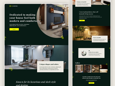 Luxury furniture selling website design