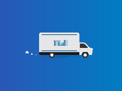 Moving Van illustration moving truck van