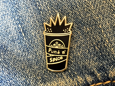 Punk N' Spice Enamel Pin apparel design enamel pin