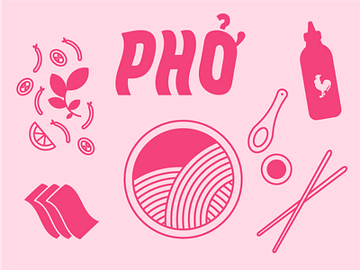 Favorite Foods - Pho food illustration vector