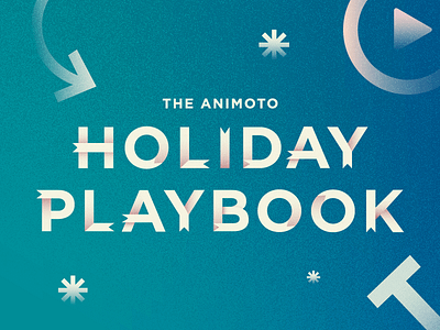 Holiday Playbook illustration type type treatment