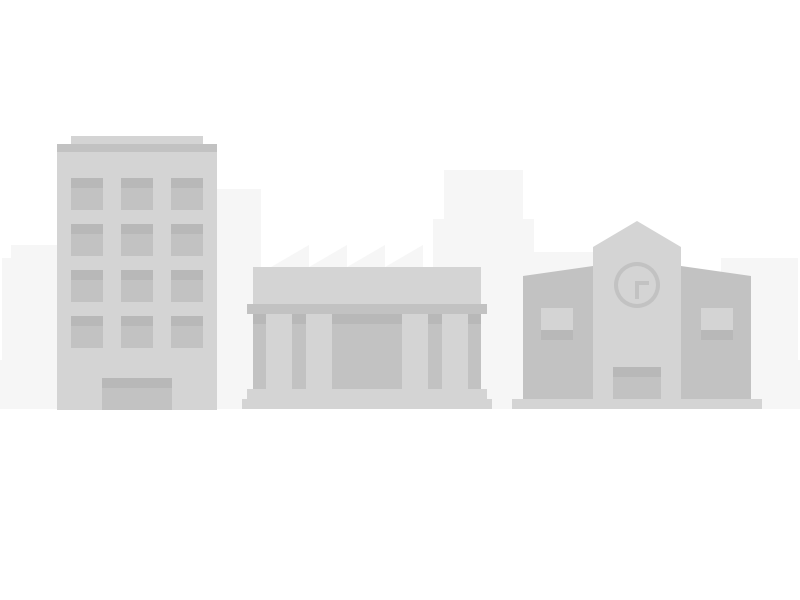 City Buildings bank blocky illustration school shading sketch