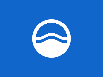 Current Logo circle company sketch waves