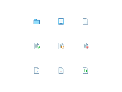 Color Interface Icons