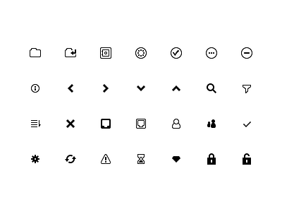 Mono Interface Icons