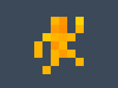 Plaev Logo character games pixel retro sketch