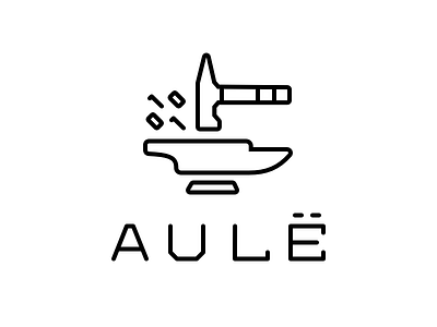 Aulë anvil aule binary brand hammer logo lord of the rings smith