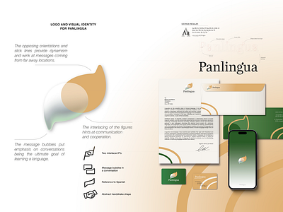 Logo, visual identity and stationery for Panlingua