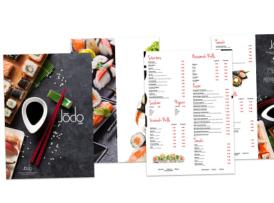 Jodo Sushi - Menu art design florida food graphic design japanese menu orlando restaurant sushi temaki ui