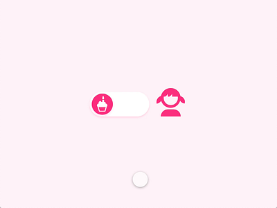 Slider animation button happy birthday on off pink slider slider design switch switch button toggle toggle button toggle switch ui