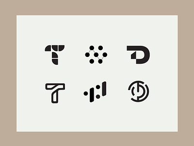 Trace Data Logos branding logo monogram