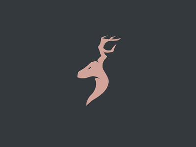 Red Elk Logo branding graphic design logo