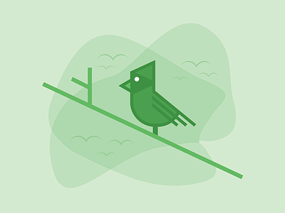 Account-Based Marketing Analogy Illustration abm account based marketing bird birds green illustration