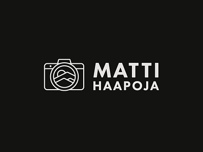 Matti Haapoja Logo all caps branding branding and identity futura futura pt linework logo logotype photography travel youtuber