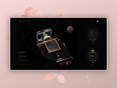 Perfume Landing Design design figma landing ui webdesign