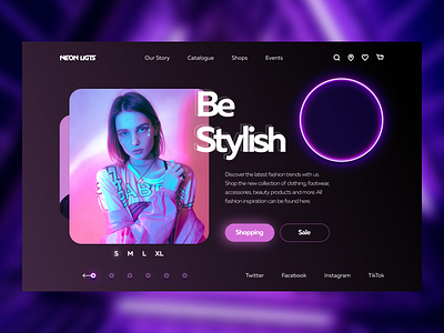 Landing Be Stylish design figma landing ui web webdesign