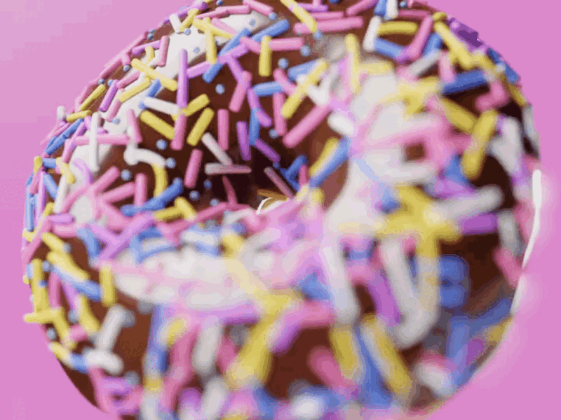 Chocolate Donut 🍩 3d animation graphic design