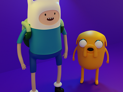 FINN & JAKE 3d animation graphic design