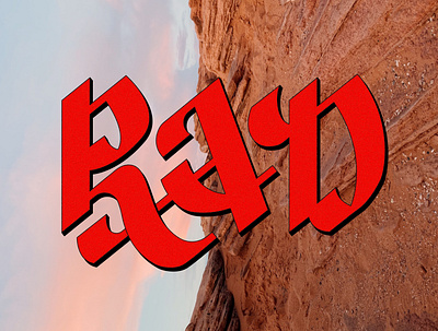 Rad desert design lettering typography utah