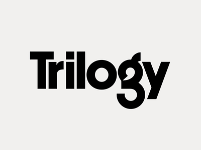 Trilogy branding identity lettering logo typography