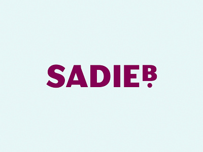 SadieB Logo body spray body wash branding conditioner identity personal care shampoo typography
