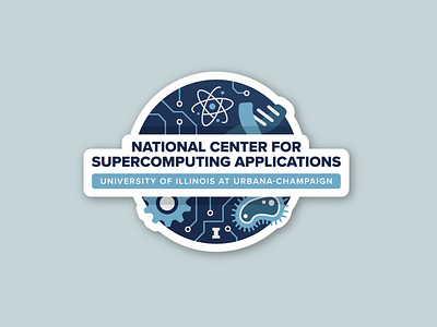 National Center for Supercomputing Applications Sticker design illinois sticker supercomputing university of illinois