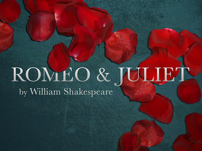 Romeo & Juliet design streak play poster theatre university