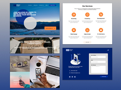 Williams Visuals branding dailyui design graphic design illustration logo ui ux