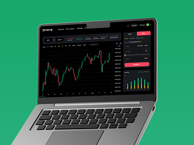 nova - crypto exchange (Trading Dashboard)