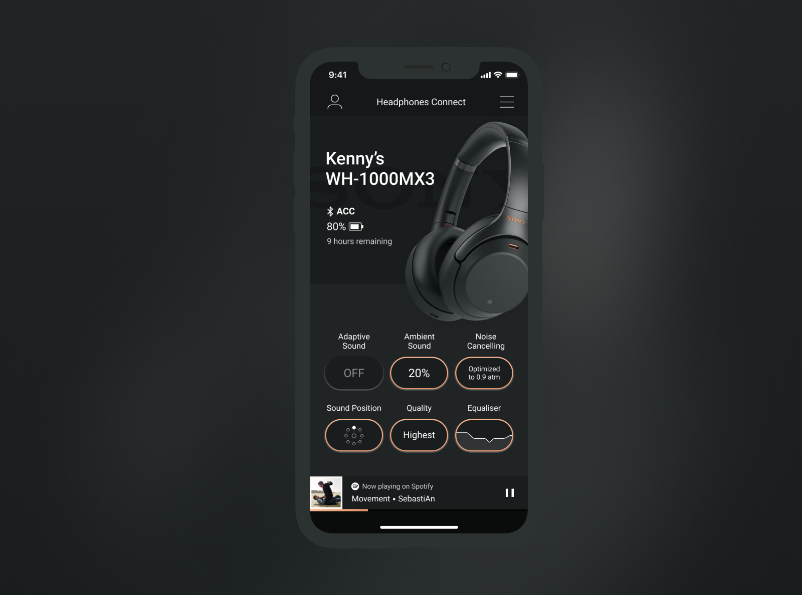 Sony Headphones App by Kenny Scrimgeour on Dribbble