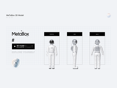 metabox character modeling design illustration logo ui ux 品牌 商标 应用 插图 设计