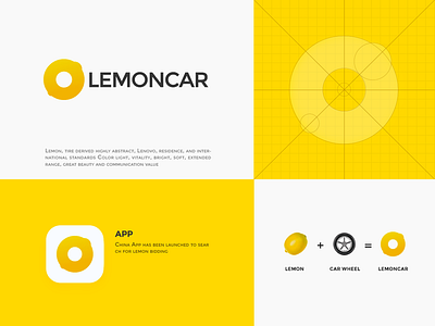 lemoncar Logo graphic design 品牌 商标 设计