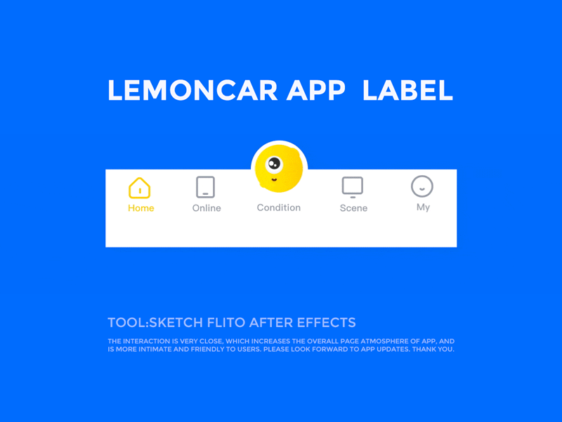 lemoncar app label ui ux 设计