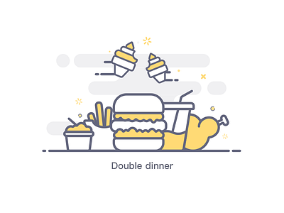 Double Dinner1 ai sketch