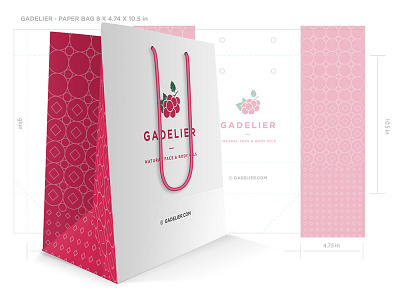 Packaging Design for Gadelier bag brand branding design minimal packaging