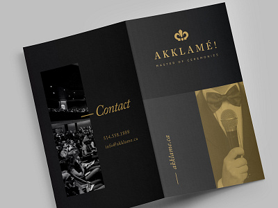 Akklamé! Branding crown formal gold logo luxury
