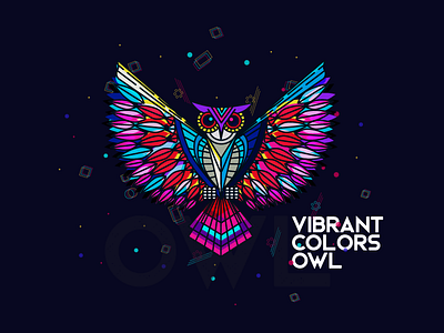 Owl bird colorful colorful bird colorful owl illustration owl vibrant color