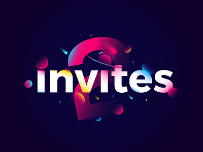dribbble Invites 2 draft 2 invitation dribbble giveaway invitation invites planet player poster space